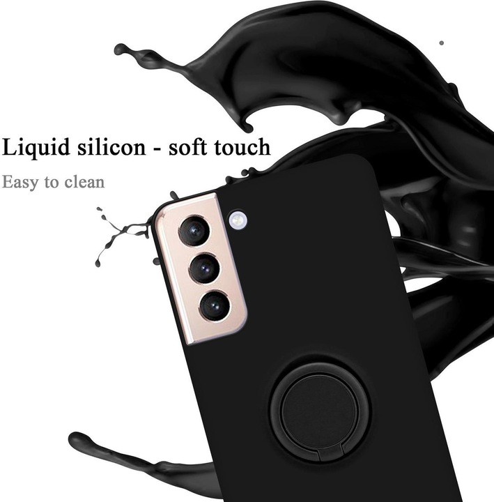 Actual product image Cadorabo TPU Liquid Ring Silicone Case Cover (Samsung Galaxy S21+)