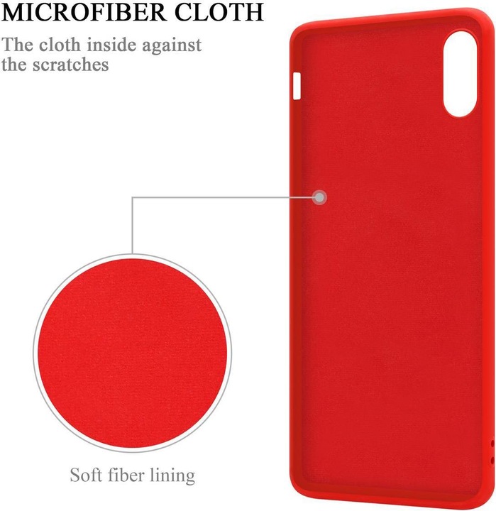 Actual product image Cadorabo TPU Liquid Ring Silicone Case Cover (Apple iPhone X)