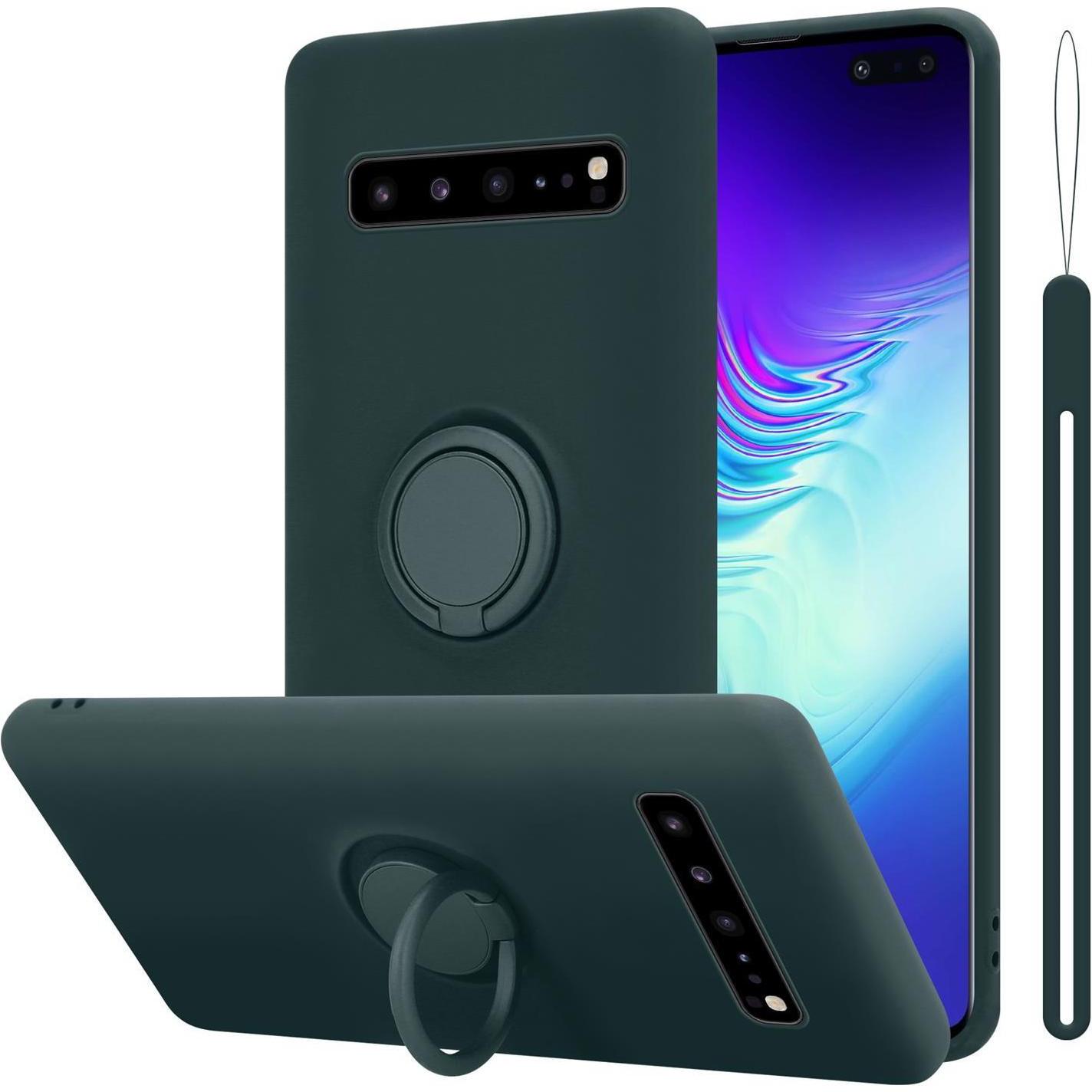 Thumbnail - Cadorabo TPU Liquid Ring Silicone Case Hülle (Samsung Galaxy S10 5G), Smartphone Hülle, Grün
