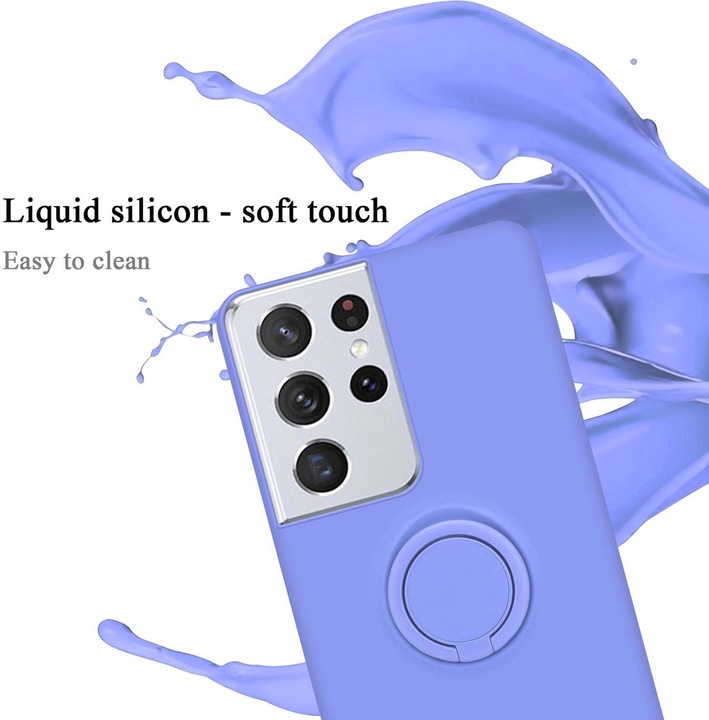 Actual product image Cadorabo TPU Liquid Ring Silicone Case Cover (Samsung Galaxy S21 Ultra)