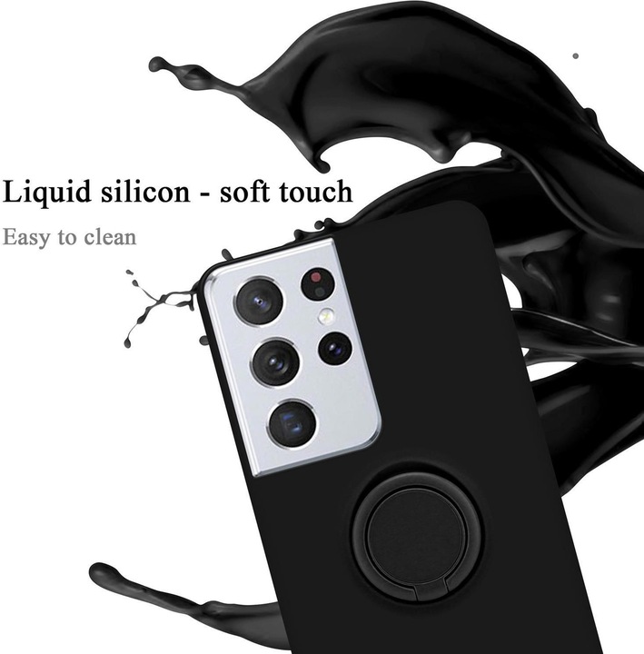 Actual product image Cadorabo TPU Liquid Ring Silicone Case Cover (Samsung Galaxy S21 Ultra)