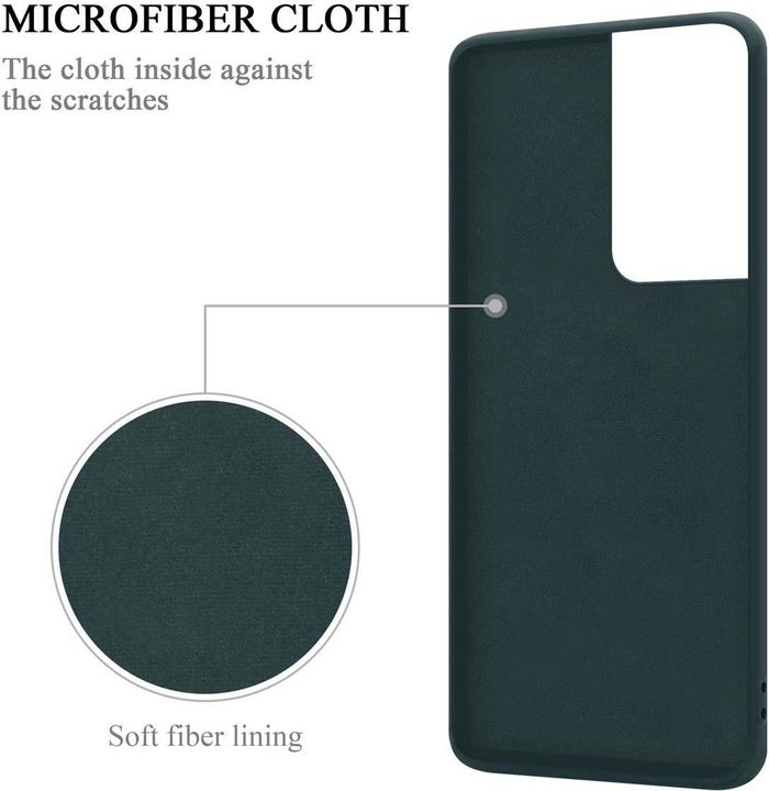 Actual product image Cadorabo TPU Liquid Ring Silicone Case Cover (Samsung Galaxy S21 Ultra)
