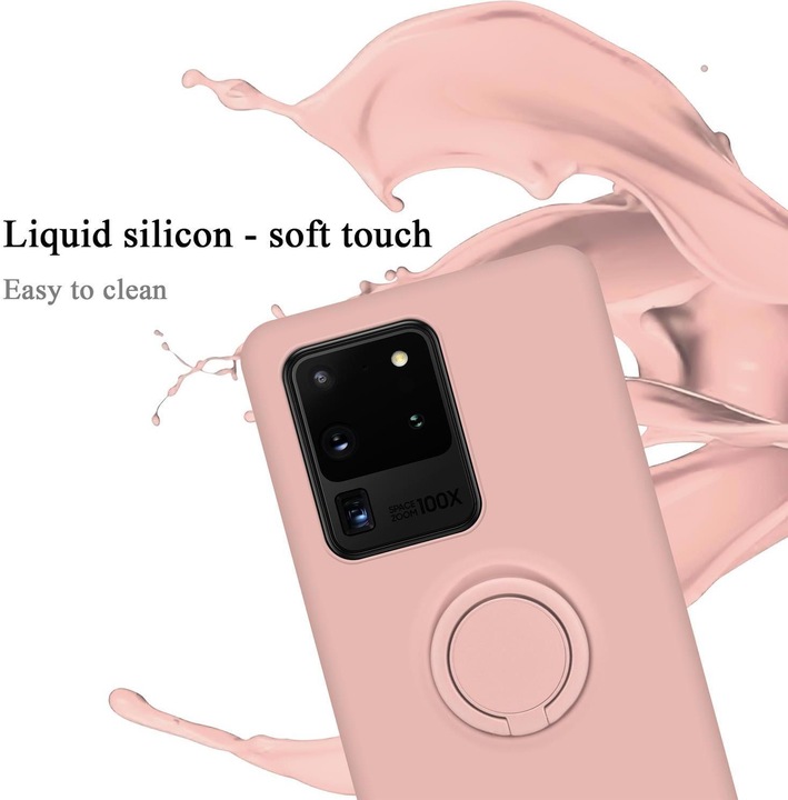 Actual product image Cadorabo TPU Liquid Ring Silicone Case Cover (Samsung Galaxy S20 Ultra)