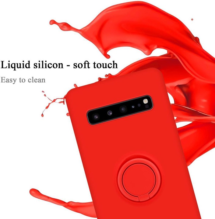 Actual product image Cadorabo TPU Liquid Ring Silicone Case Cover (Samsung Galaxy S10 5G)