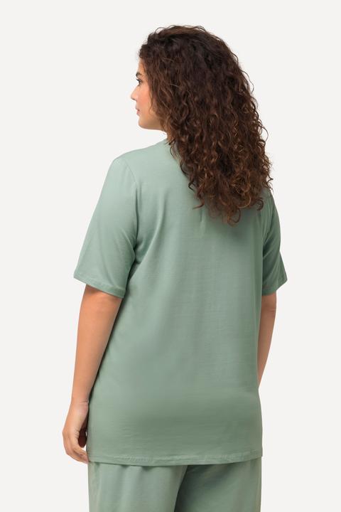 Produktbild Ulla Popken T-Shirt, A-Linie, V-Ausschnitt, Halbarm (58)