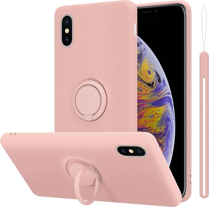 Actual product image Cadorabo TPU Liquid Ring Silicone Case Cover (Apple iPhone XS Max)