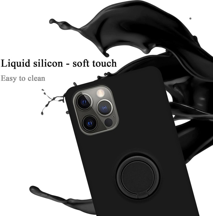 Immagine prodotto Cadorabo Custodia in silicone TPU Liquid Ring Cover (Apple iPhone 12 Pro Max)