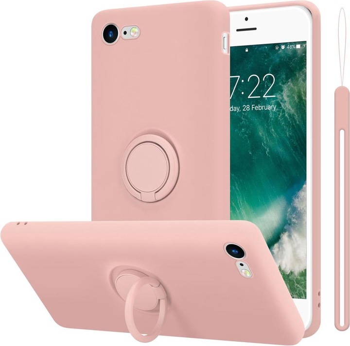 Actual product image Cadorabo TPU Liquid Ring Silicone Case Cover (Apple iPhone 7, Apple iPhone SE (2nd Gen))