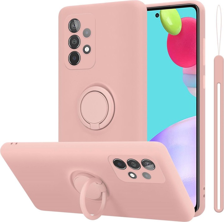 Actual product image Cadorabo TPU Liquid Ring Silicone Case Cover (Samsung Galaxy A52, Samsung Galaxy A52 5G, Samsung Galaxy A52s 5G)