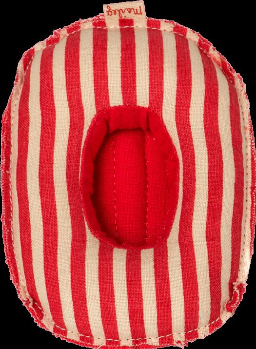 Actual product image Maileg Inflatable, Small Mouse -Red Striped