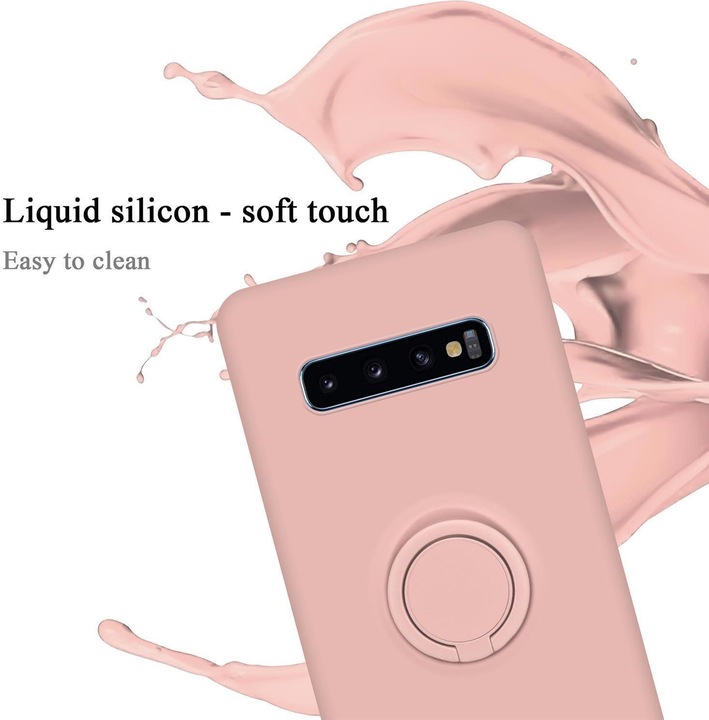 Actual product image Cadorabo TPU Liquid Ring Silicone Case Cover (Samsung Galaxy S10+)