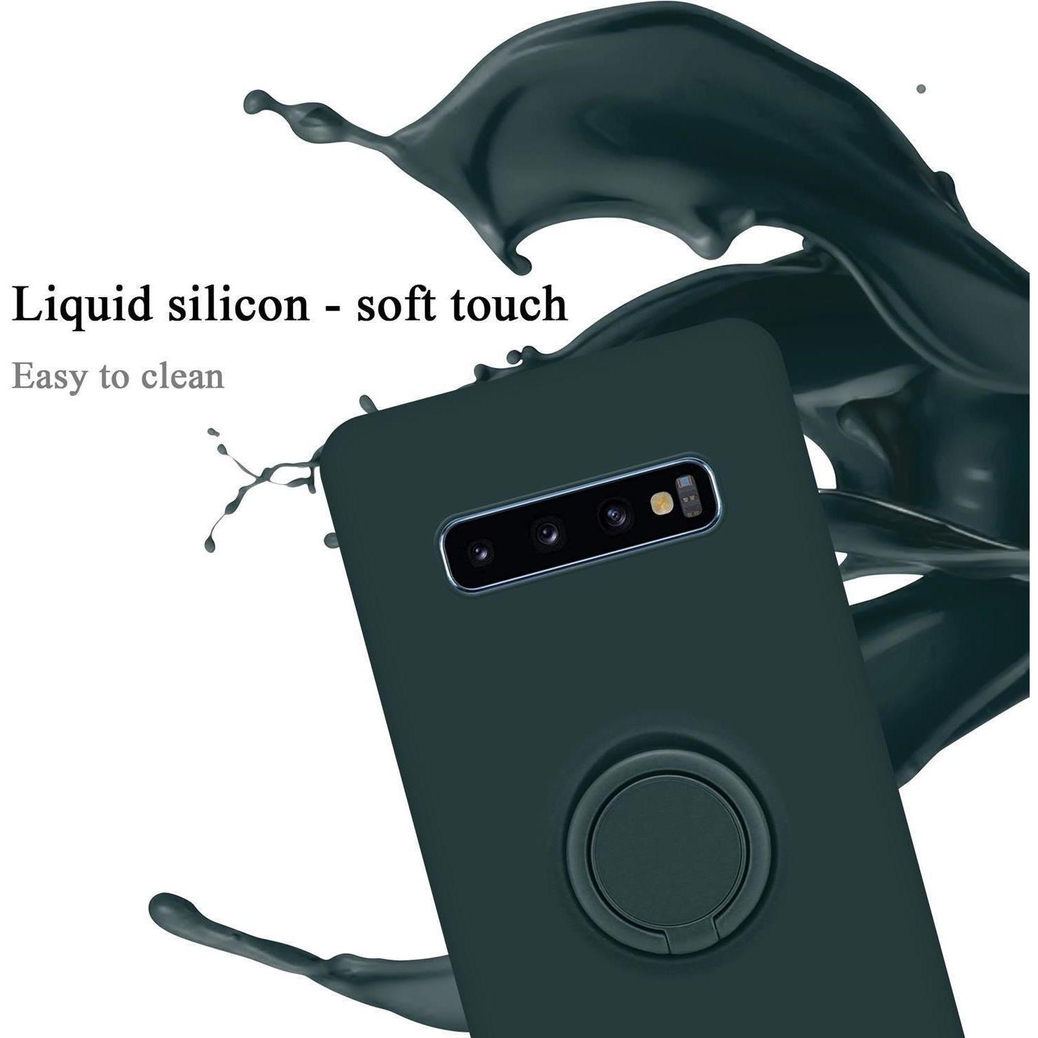 Thumbnail - Cadorabo TPU Liquid Ring Silicone Case Hülle (Samsung Galaxy S10+), Smartphone Hülle, Grün