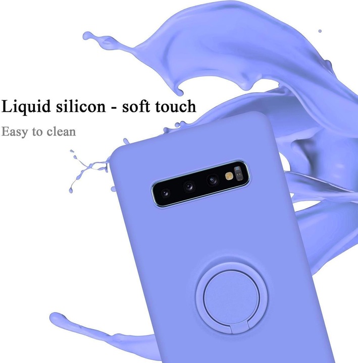 Actual product image Cadorabo TPU Liquid Ring Silicone Case Cover (Samsung Galaxy S10)