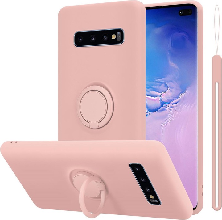 Actual product image Cadorabo TPU Liquid Ring Silicone Case Cover (Samsung Galaxy S10)