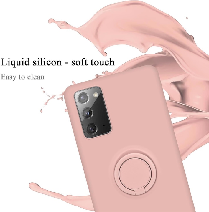Actual product image Cadorabo TPU Liquid Ring Silicone Case Cover (Samsung Galaxy Note 20)