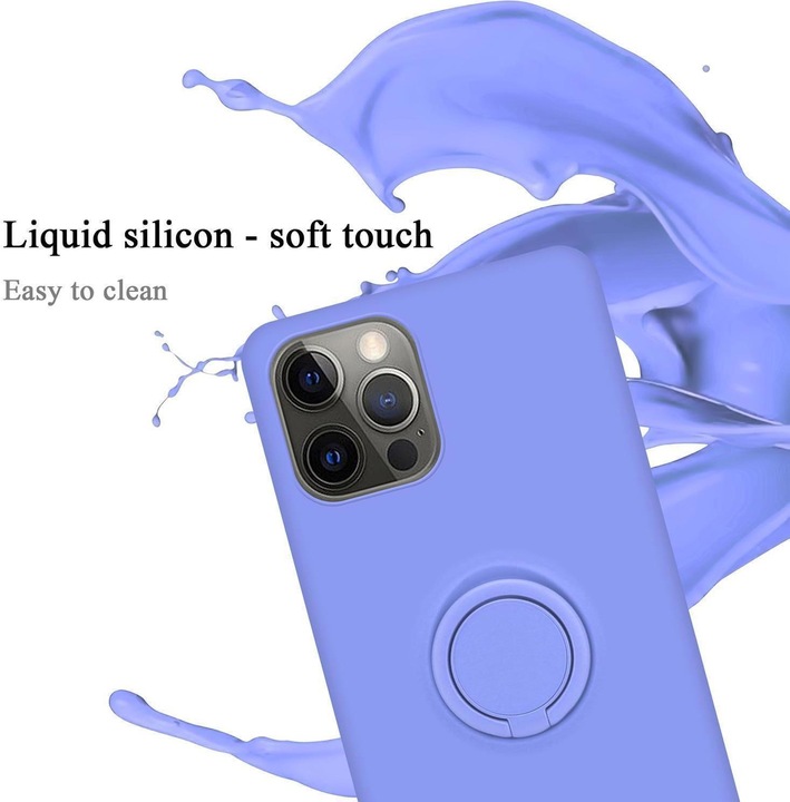 Actual product image Cadorabo TPU Liquid Ring Silicone Case Cover (Realme 12 Pro+, Apple iPhone 12)