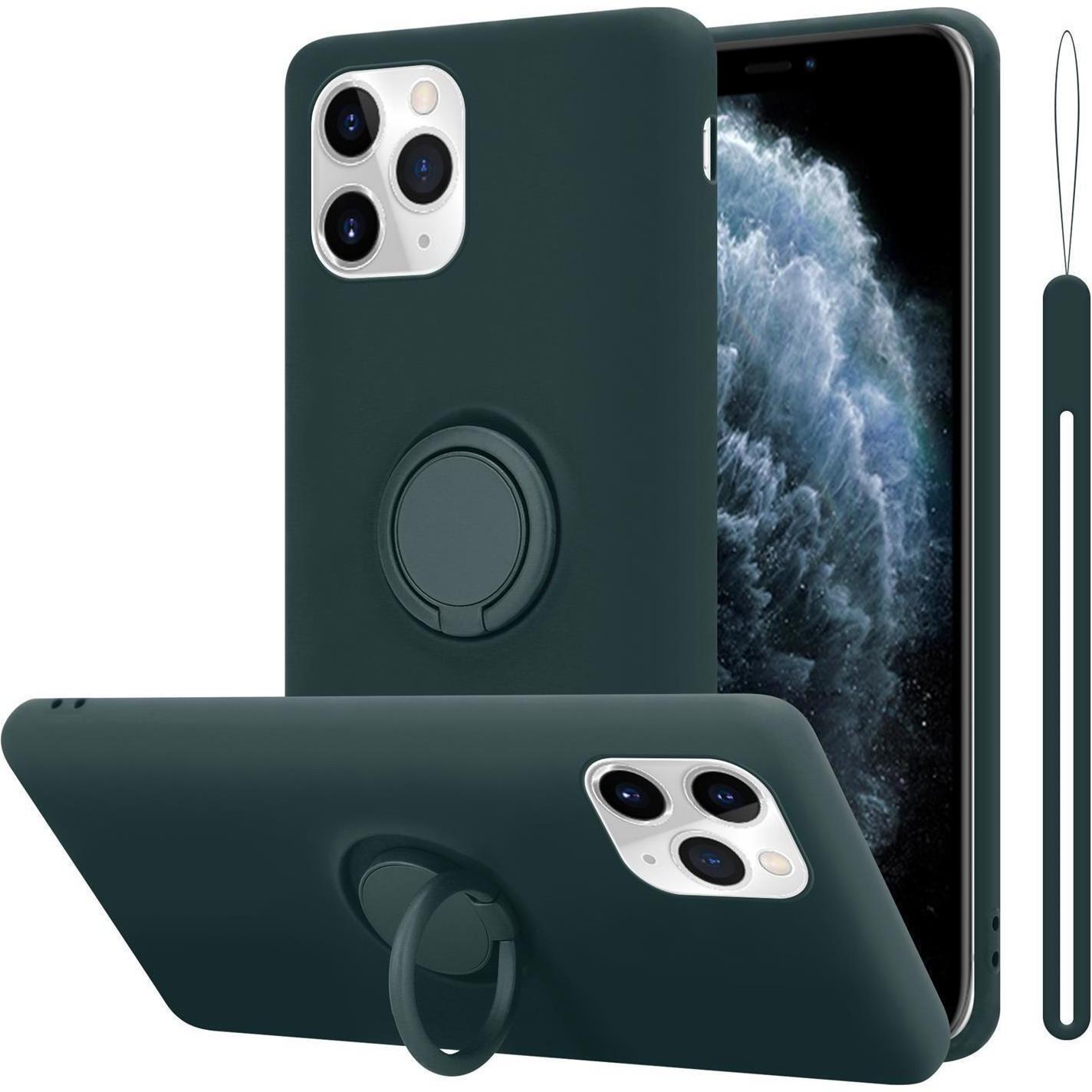 Thumbnail - Cadorabo TPU Liquid Ring Silicone Case Hülle (Apple iPhone 11 Pro Max), Smartphone Hülle, Grün