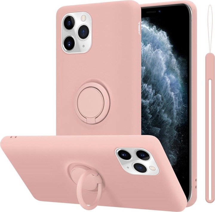 Actual product image Cadorabo TPU Liquid Ring Silicone Case Cover (Apple iPhone 11 Pro Max)