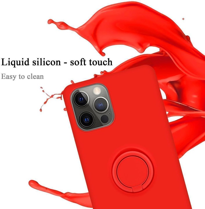 Actual product image Cadorabo TPU Liquid Ring Silicone Case Cover (Realme 12 Pro+, Apple iPhone 12)
