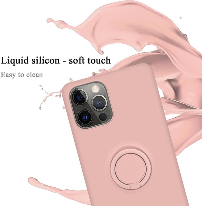 Actual product image Cadorabo TPU Liquid Ring Silicone Case Cover (Realme 12 Pro+, Apple iPhone 12)