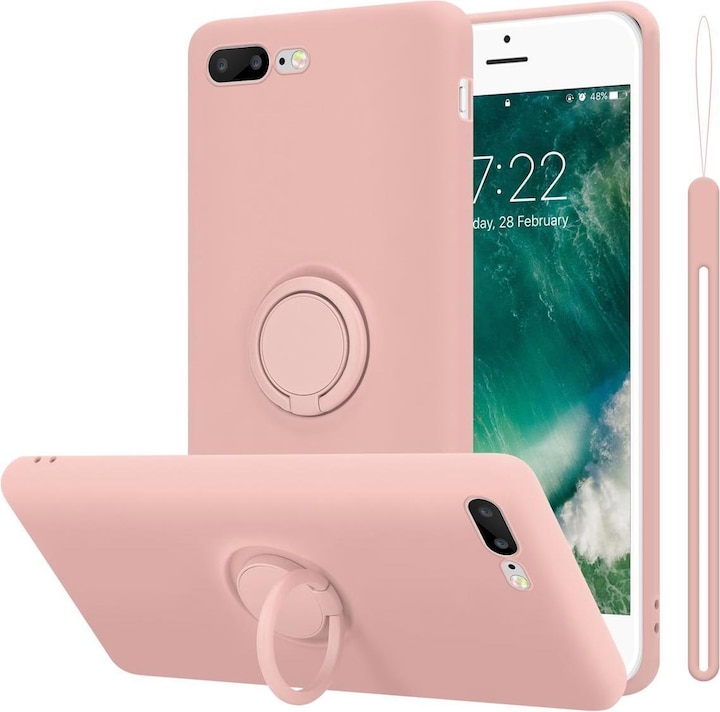 Actual product image Cadorabo TPU Liquid Ring Silicone Case Cover (Apple iPhone 7 Plus, Apple iPhone 7s Plus)
