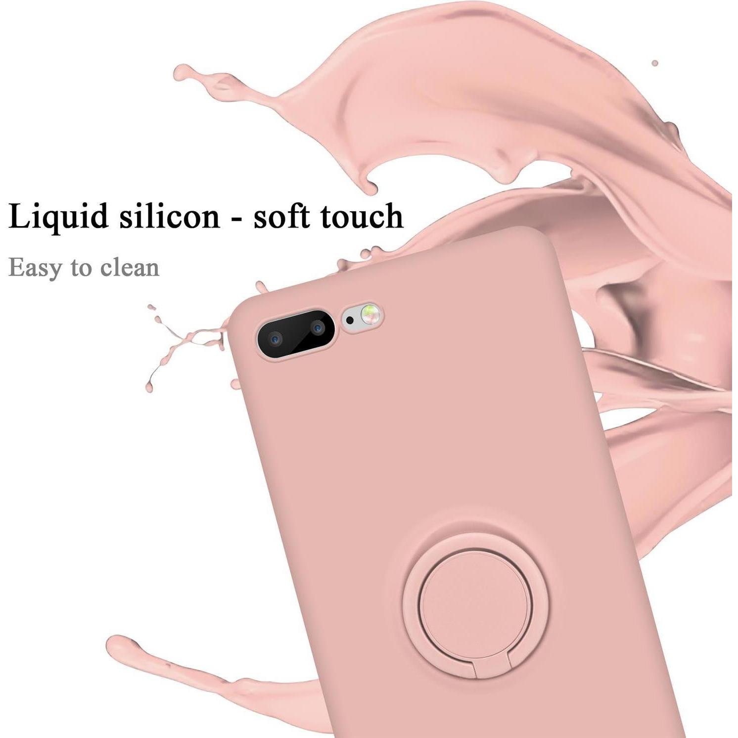 Thumbnail - Cadorabo TPU Liquid Ring Silicone Case Hülle (Apple iPhone 7 Plus), Smartphone Hülle, Rosa