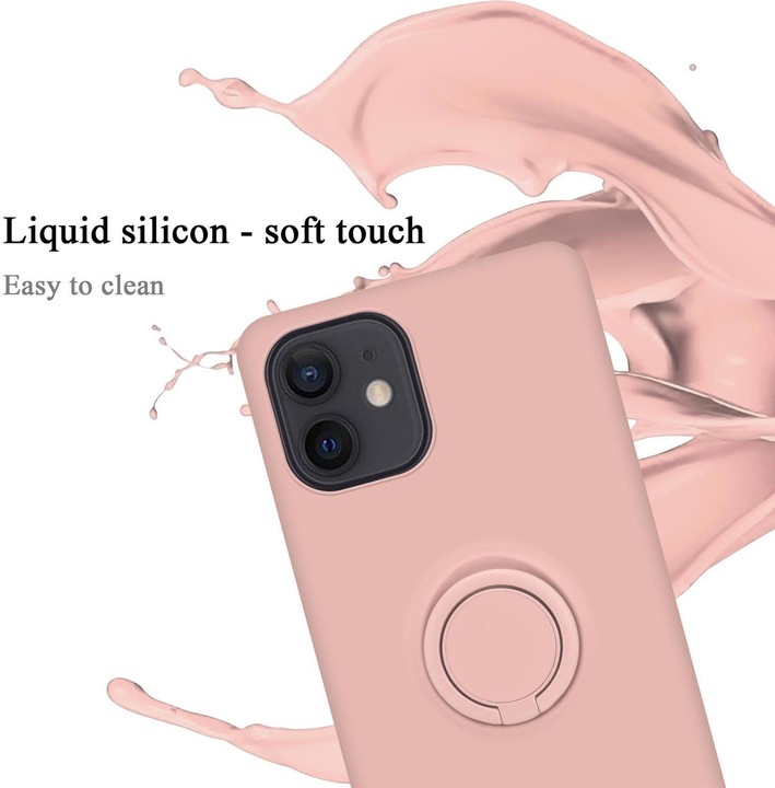 Actual product image Cadorabo TPU Liquid Ring Silicone Case Cover (Apple iPhone 12 mini)