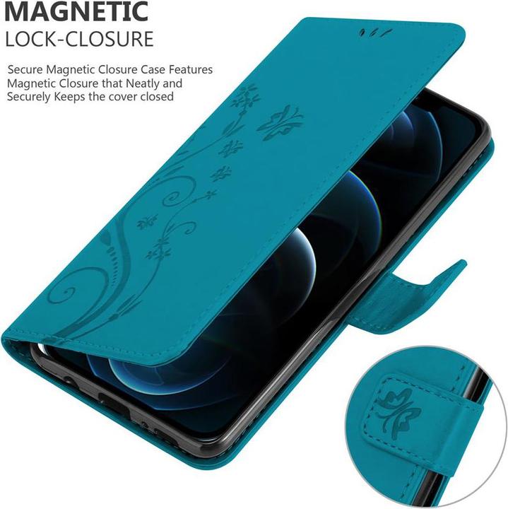 Actual product image Cadorabo Flower Book cover (Apple iPhone 12 Pro Max)