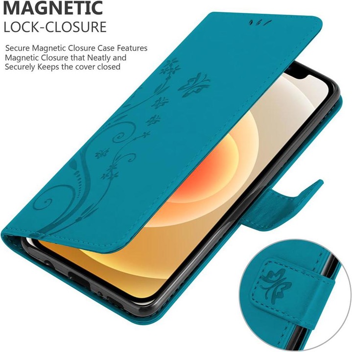 Actual product image Cadorabo Flower Book cover (Apple iPhone 12 mini)