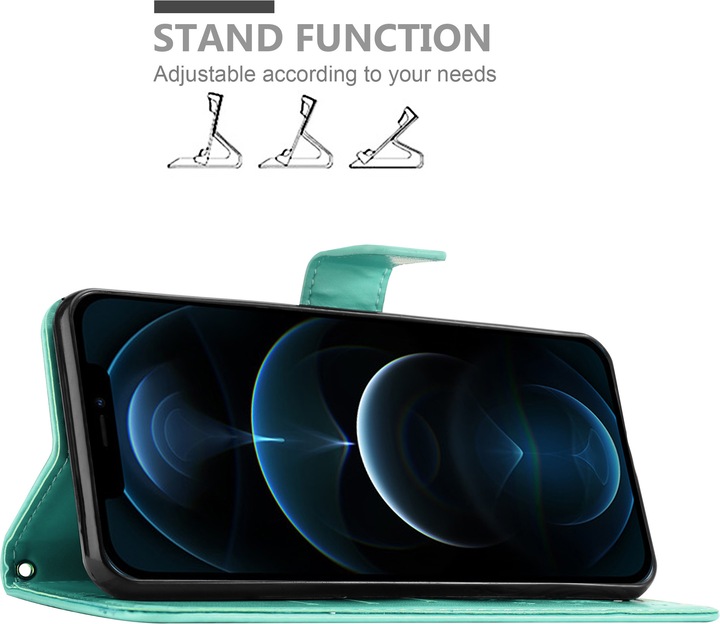 Actual product image Cadorabo Flower Book cover (Realme 12 Pro+, Apple iPhone 12)