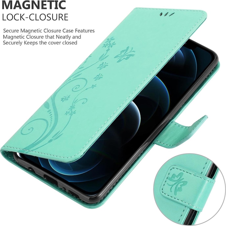 Actual product image Cadorabo Flower Book cover (Realme 12 Pro+, Apple iPhone 12)
