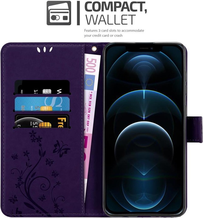 Actual product image Cadorabo Flower Book cover (Apple iPhone 12, Realme 12 Pro+)