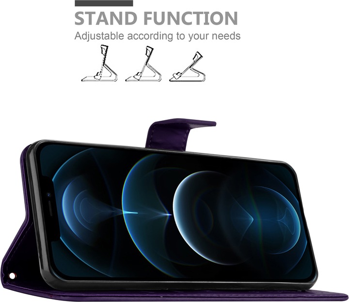 Actual product image Cadorabo Flower Book cover (Apple iPhone 12, Realme 12 Pro+)