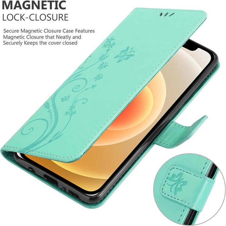 Actual product image Cadorabo Flower Book cover (Apple iPhone 12 mini)