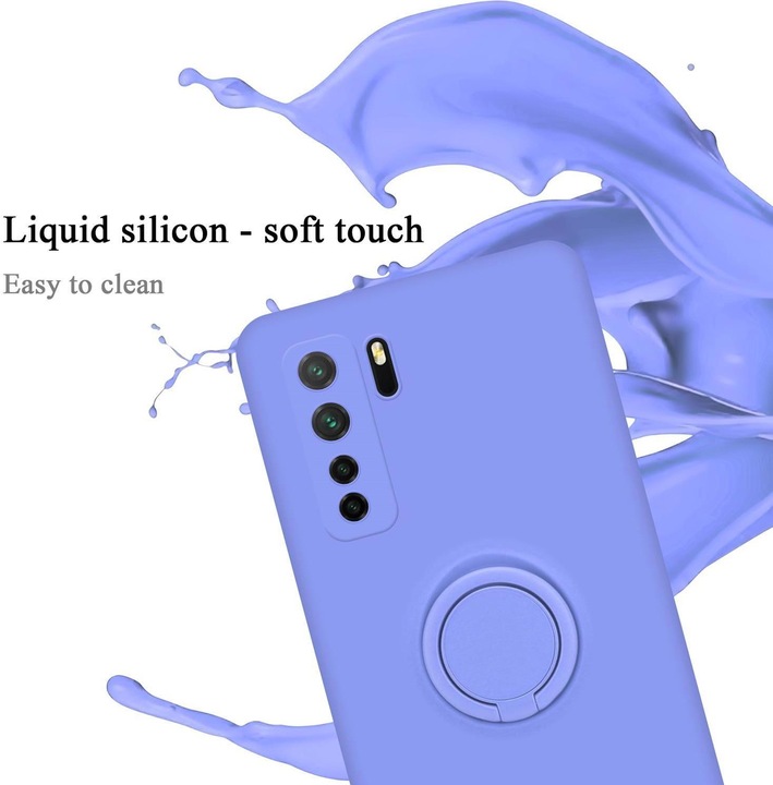 Immagine prodotto Cadorabo Custodia in silicone TPU Liquid Ring Cover (Huawei Nova 7i, Huawei P40 Lite, Huawei Nova 6 SE)