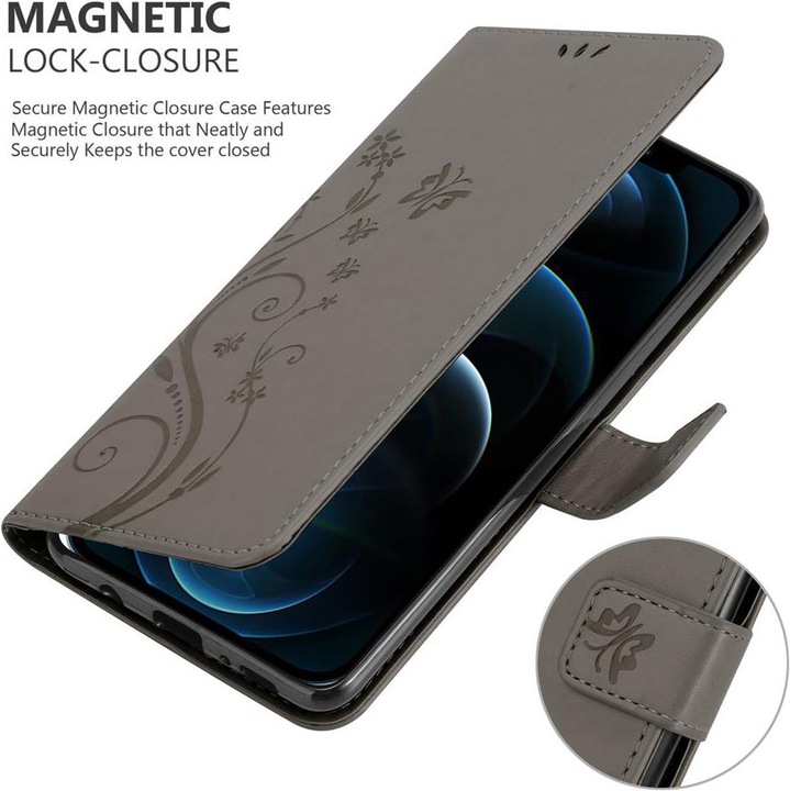 Actual product image Cadorabo Flower Book cover (Apple iPhone 12, Realme 12 Pro+)