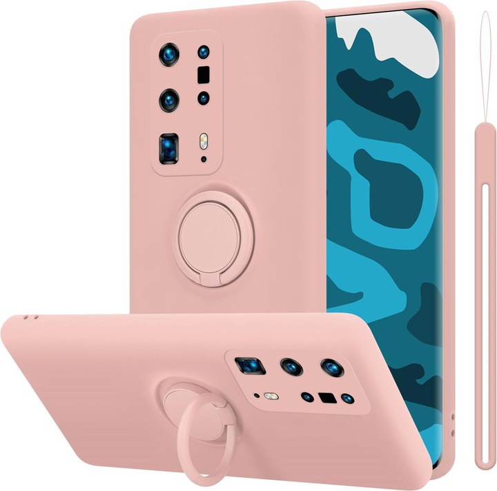 Actual product image Cadorabo TPU Liquid Ring Silicone Case Cover (Huawei P40 Pro+)