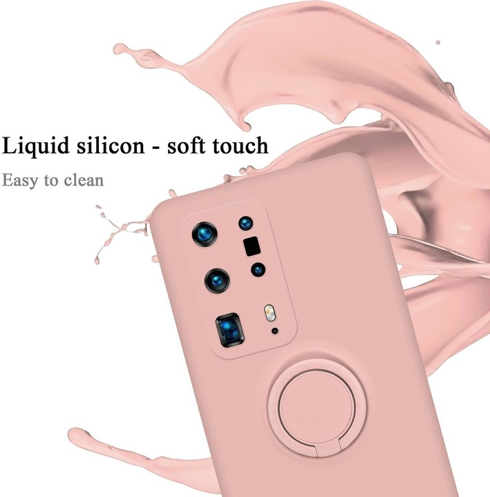 Actual product image Cadorabo TPU Liquid Ring Silicone Case Cover (Huawei P40 Pro+)