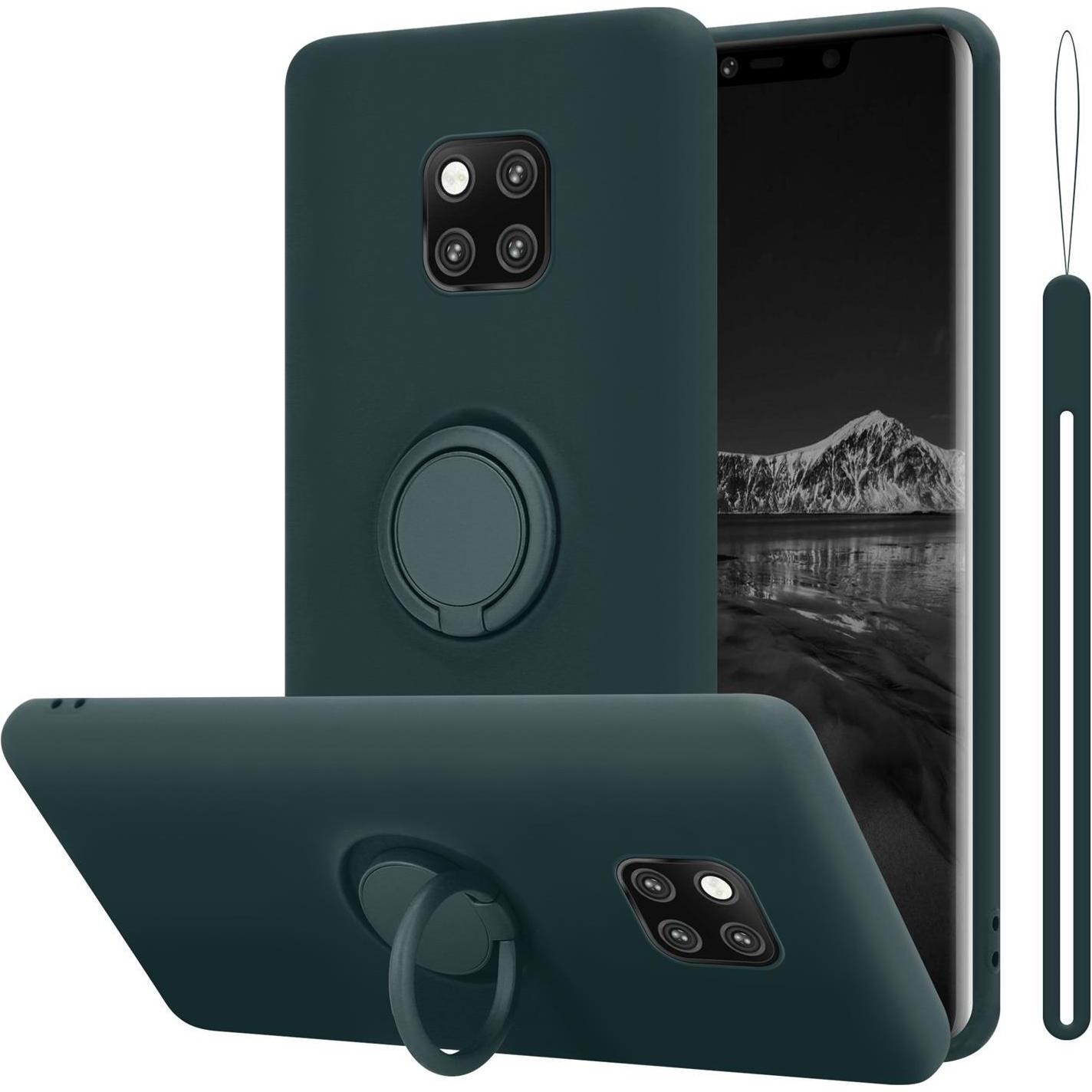 Cadorabo TPU Liquid Ring Silicone Case Hülle (Huawei Mate 20 Pro), Smartphone Hülle, Grün