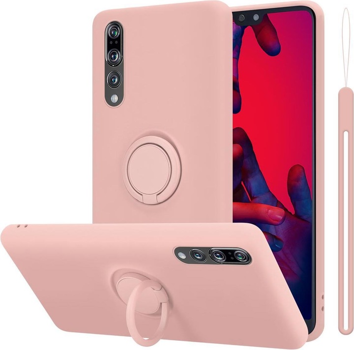 Actual product image Cadorabo TPU Liquid Ring Silicone Case Cover (Huawei P20 Pro, Huawei P20 Plus)