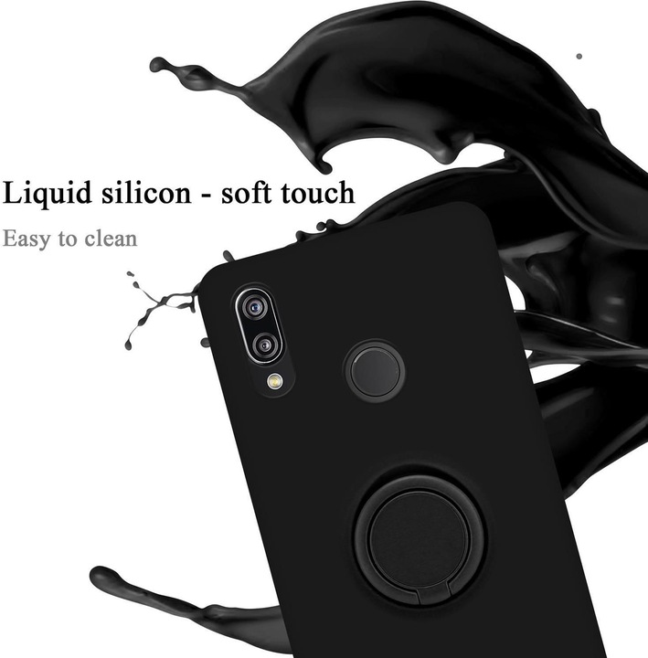 Actual product image Cadorabo TPU Liquid Ring Silicone Case Cover (Huawei Nova 3E)