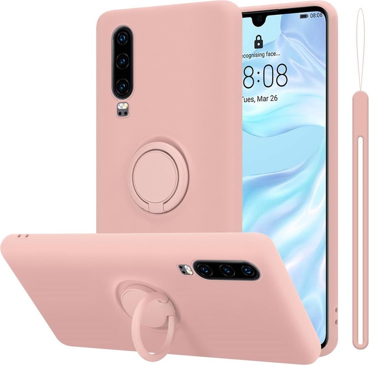 Actual product image Cadorabo TPU Liquid Ring Silicone Case Cover (Huawei P30)