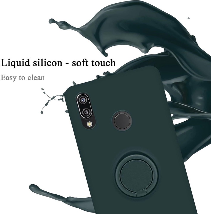 Actual product image Cadorabo TPU Liquid Ring Silicone Case Cover (Huawei Nova 3E)