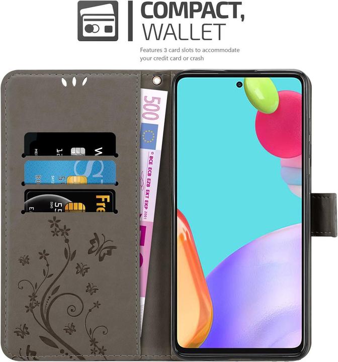 Immagine prodotto Cadorabo Copertina del libro a fiori (Samsung Galaxy A52, Samsung Galaxy A52 5G, Samsung Galaxy A52s 5G)