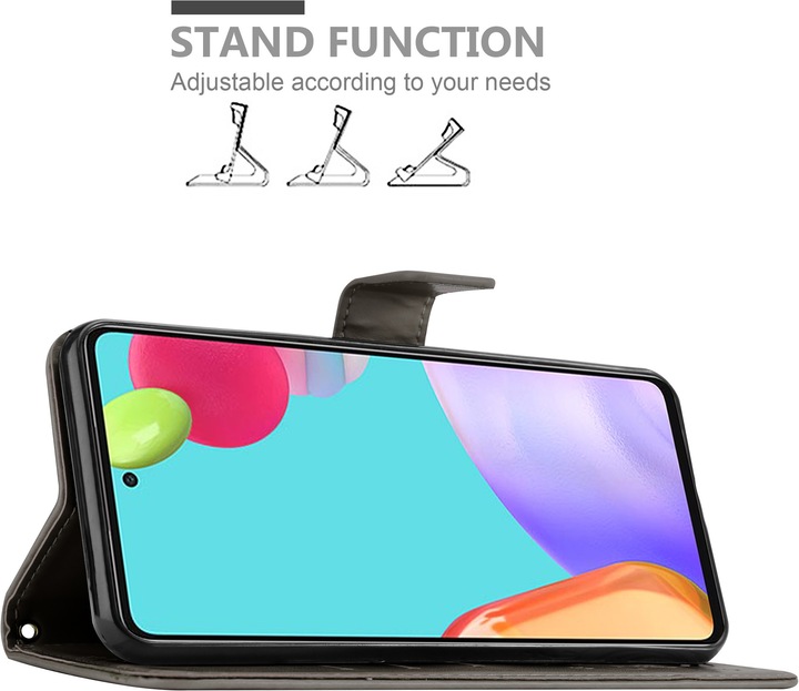 Actual product image Cadorabo Flower Book cover (Samsung Galaxy A52, Samsung Galaxy A52 5G, Samsung Galaxy A52s 5G)