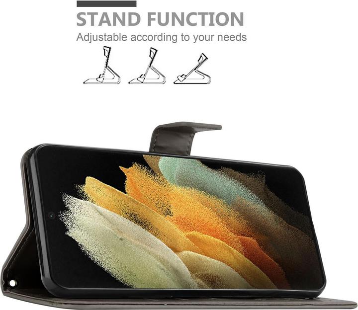 Produktbild Cadorabo Flower Book Hülle (Samsung Galaxy S21 Ultra)