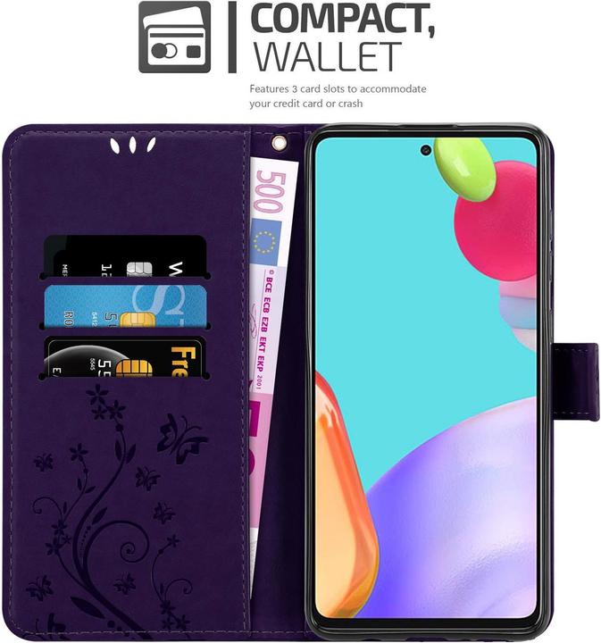 Actual product image Cadorabo Flower Book cover (Samsung Galaxy A52s 5G, Samsung Galaxy A52, Samsung Galaxy A52 5G)