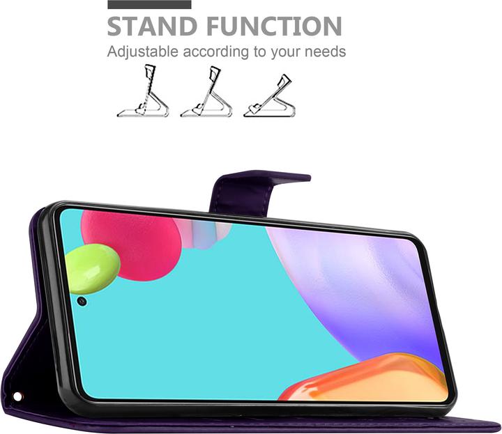 Actual product image Cadorabo Flower Book cover (Samsung Galaxy A52s 5G, Samsung Galaxy A52, Samsung Galaxy A52 5G)
