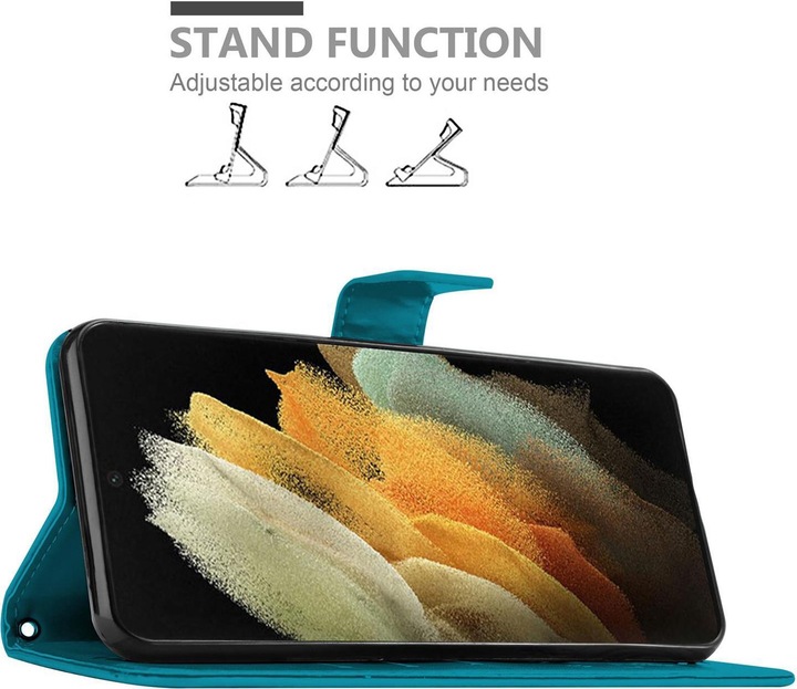 Actual product image Cadorabo Flower Book cover (Samsung Galaxy S21 Ultra)