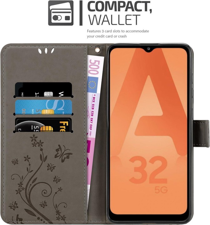 Actual product image Cadorabo Flower Book cover (Samsung Galaxy A32 5G)